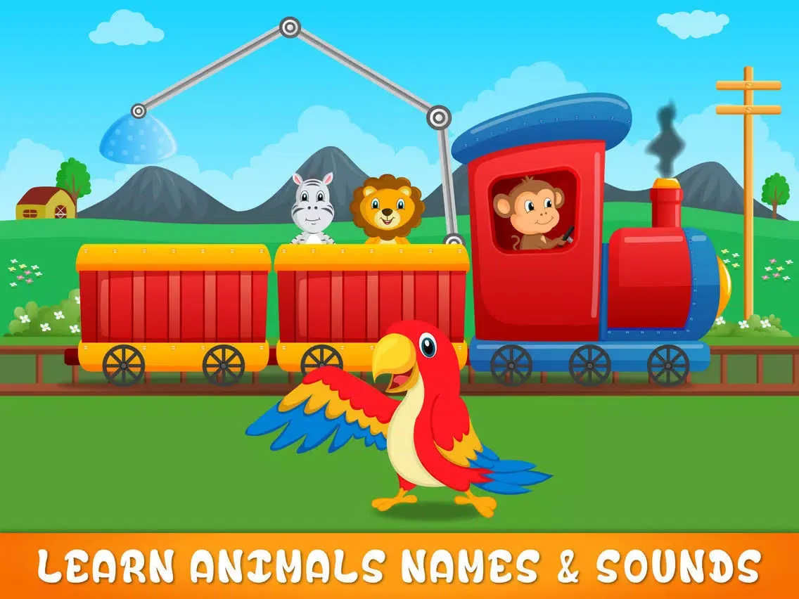 Zoo Safari Animals Train iPad  スクリーンショット