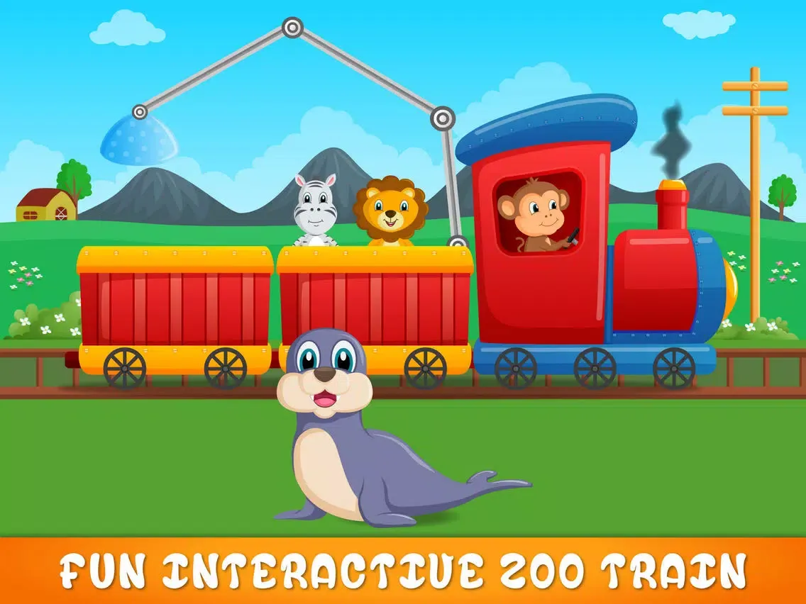 Zoo Safari Animals Train iPad  スクリーンショット
