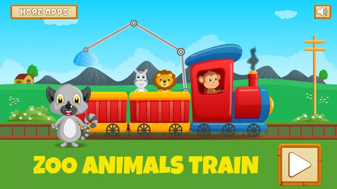 Zoo Safari Animals Train スクリーンショット