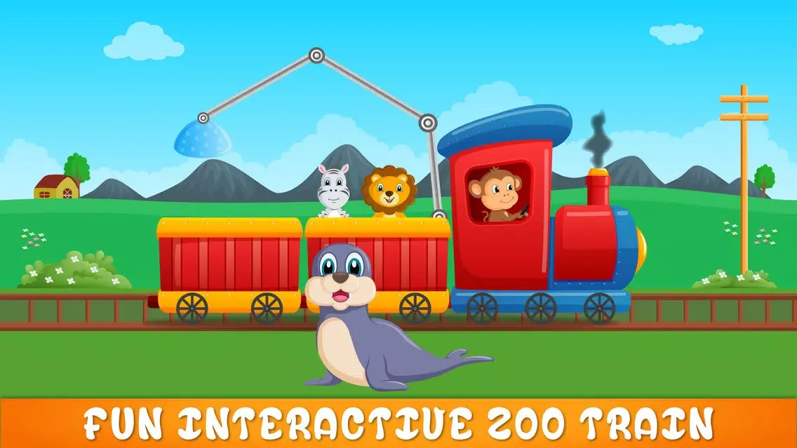 Zoo Safari Animals Train スクリーンショット