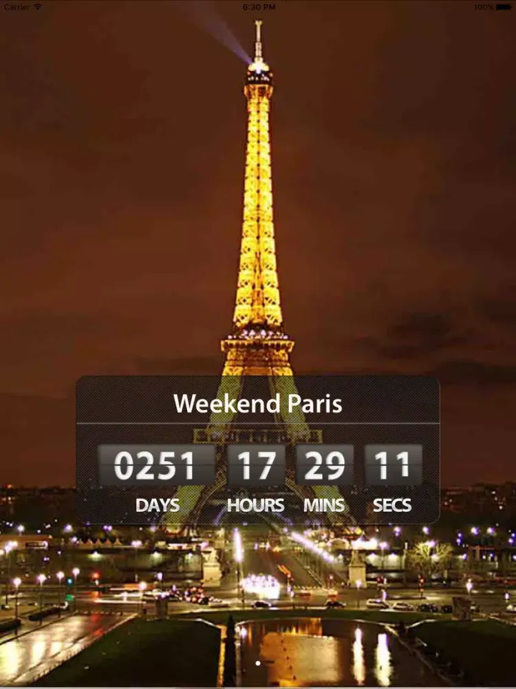 Ảnh chụp màn hình của Big Day of Our Lives Countdown iPad 