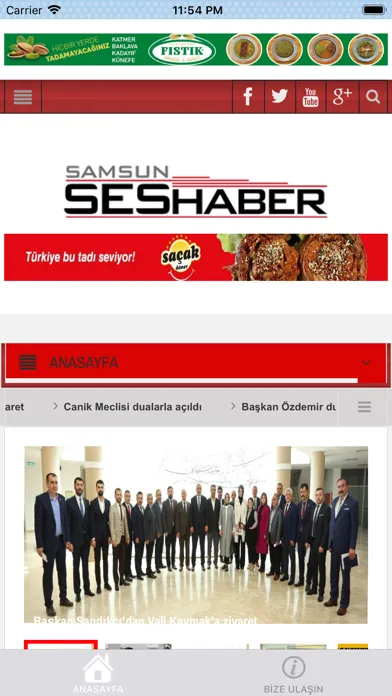 Captures d'écran de Samsun Ses Haber