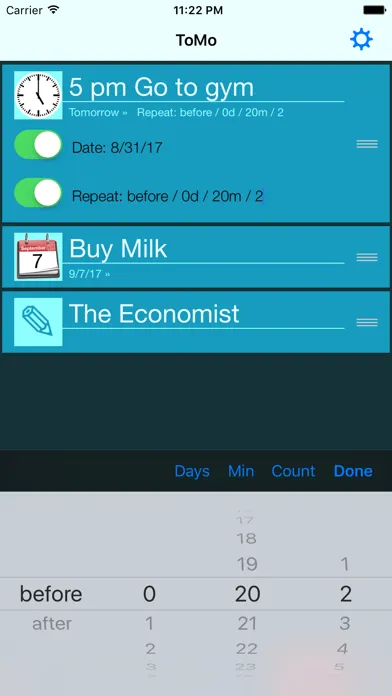 ToMo - To-Do list Tasks and Reminders Screenshots