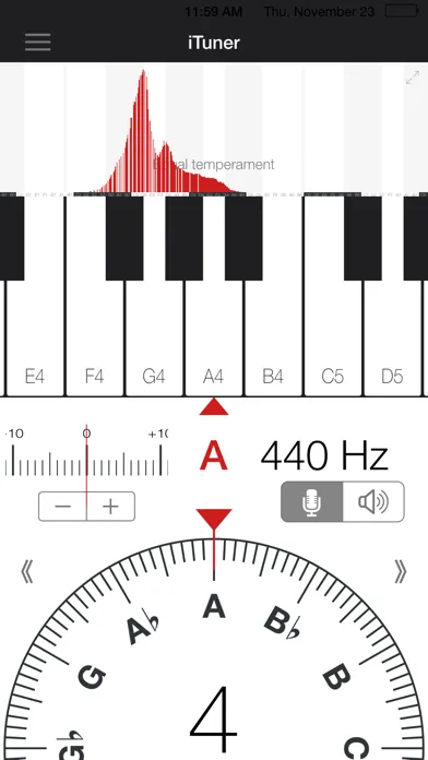 Capturas de tela do iTuner - Chromatic Tuner