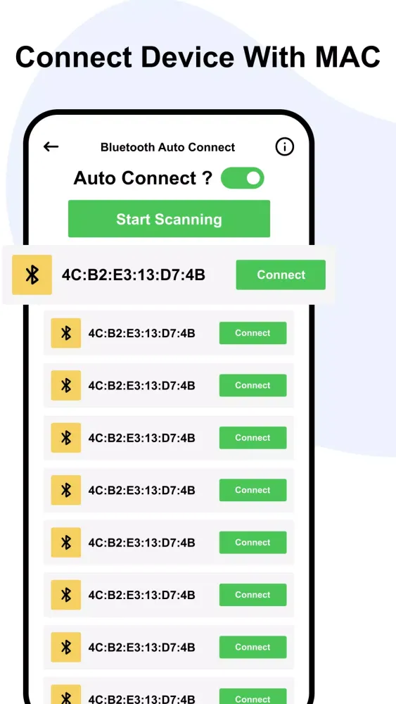 Auto Connect Bluetooth Devices Screenshots