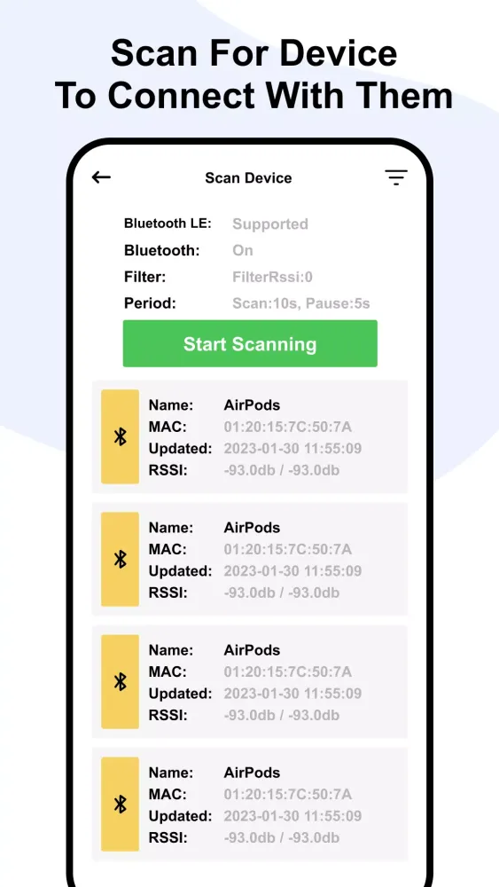 Auto Connect Bluetooth Devices Screenshots