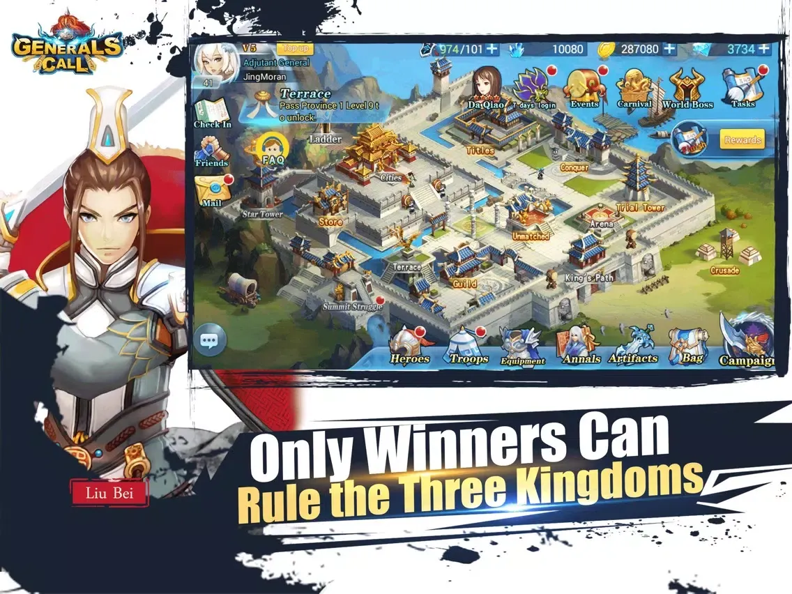 Ảnh chụp màn hình của Generals Call iPad 