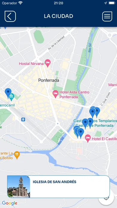 Zrzuty ekranu Ponferrada destino turístico