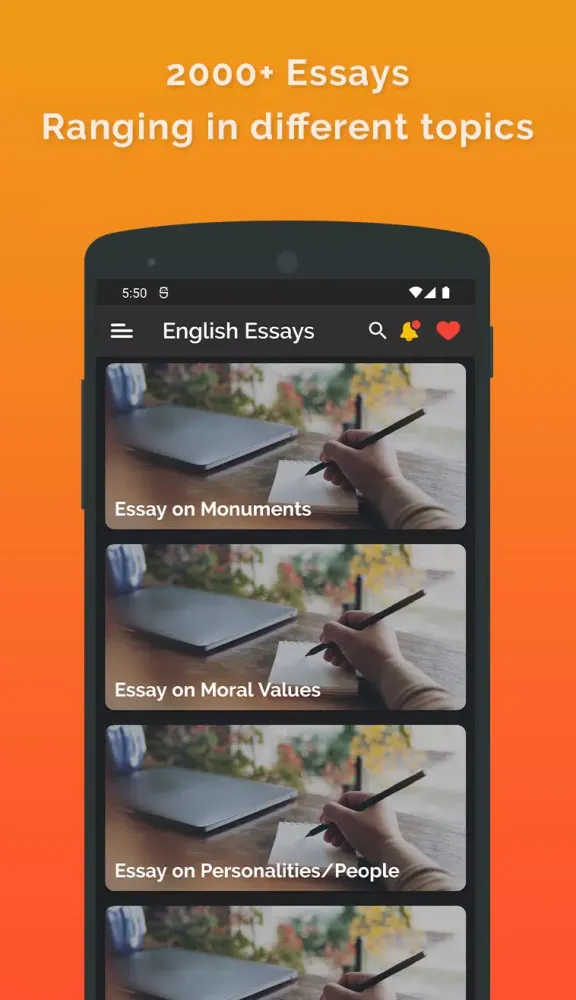 English Essays स्क्रीनशॉट