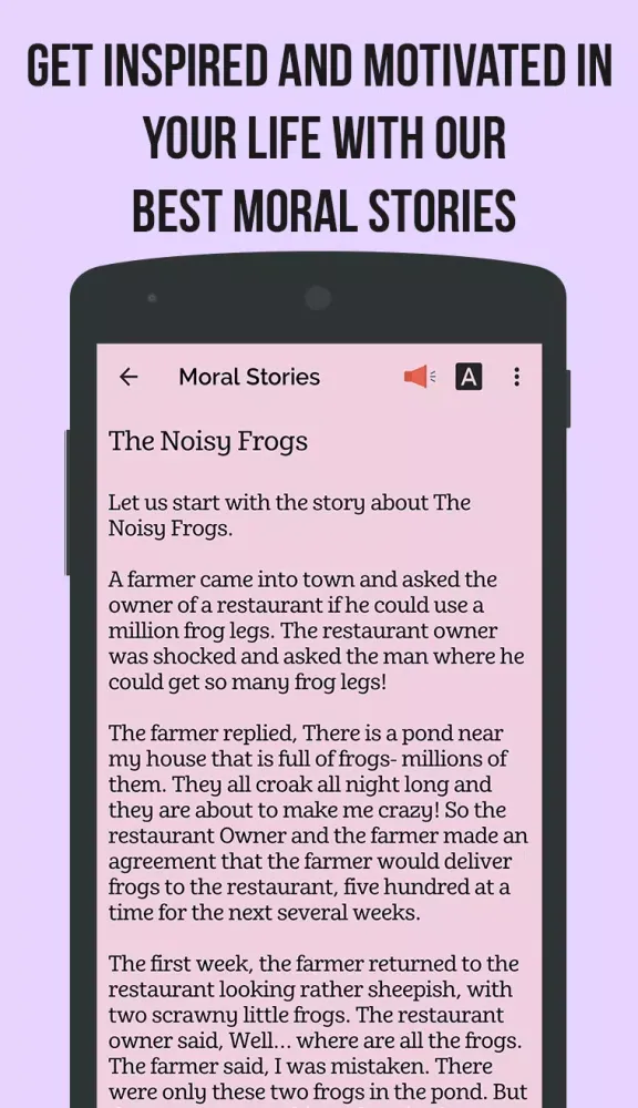 Capturas de tela do Bedtime Short Moral Stories