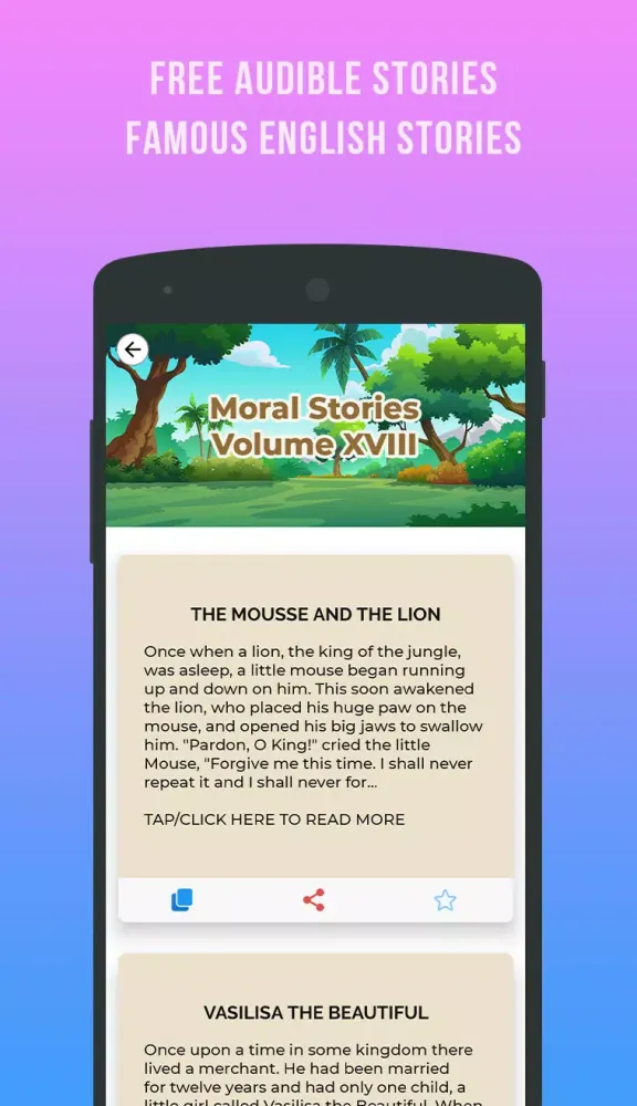 Capturas de tela do Bedtime Short Moral Stories