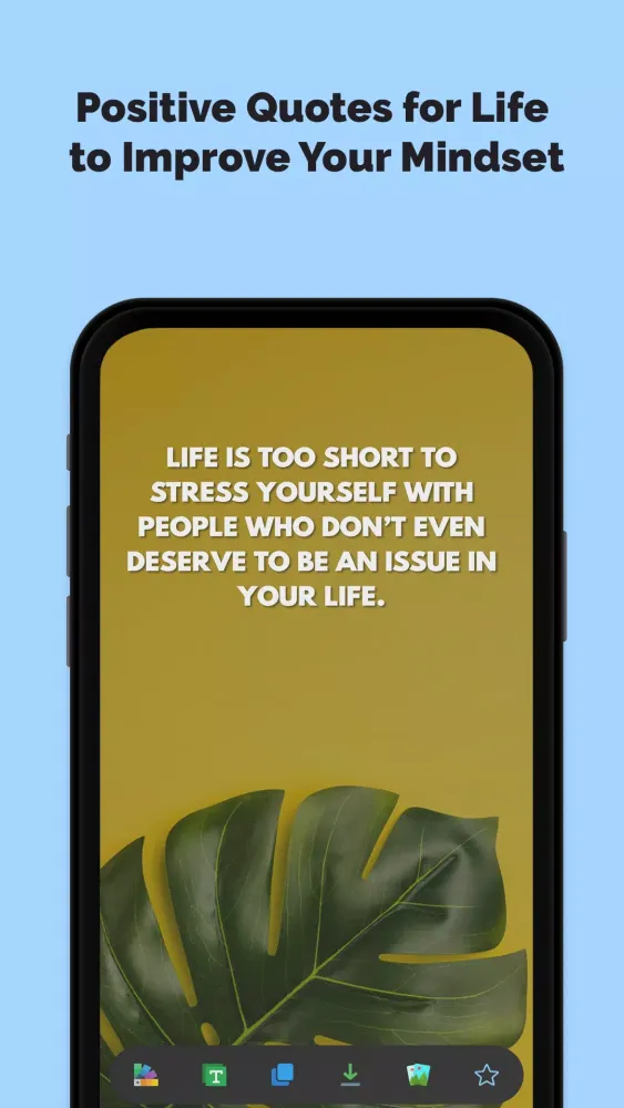 Tangkapan layar Daily Positivite Quotes App
