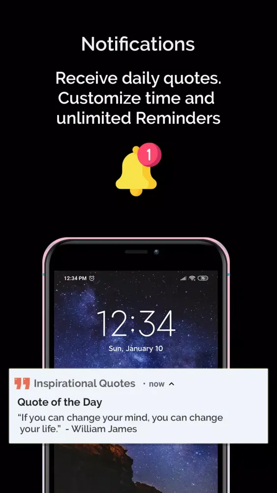 Capturas de pantalla de Powerful Motivational Quotes