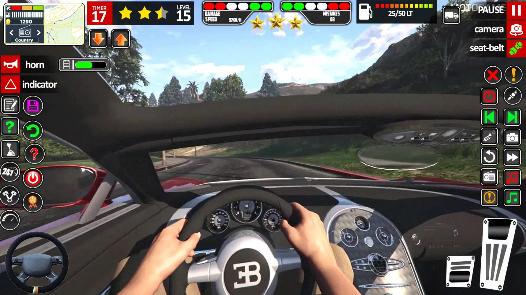 Real Driving School Car Games Ekran Görüntüleri