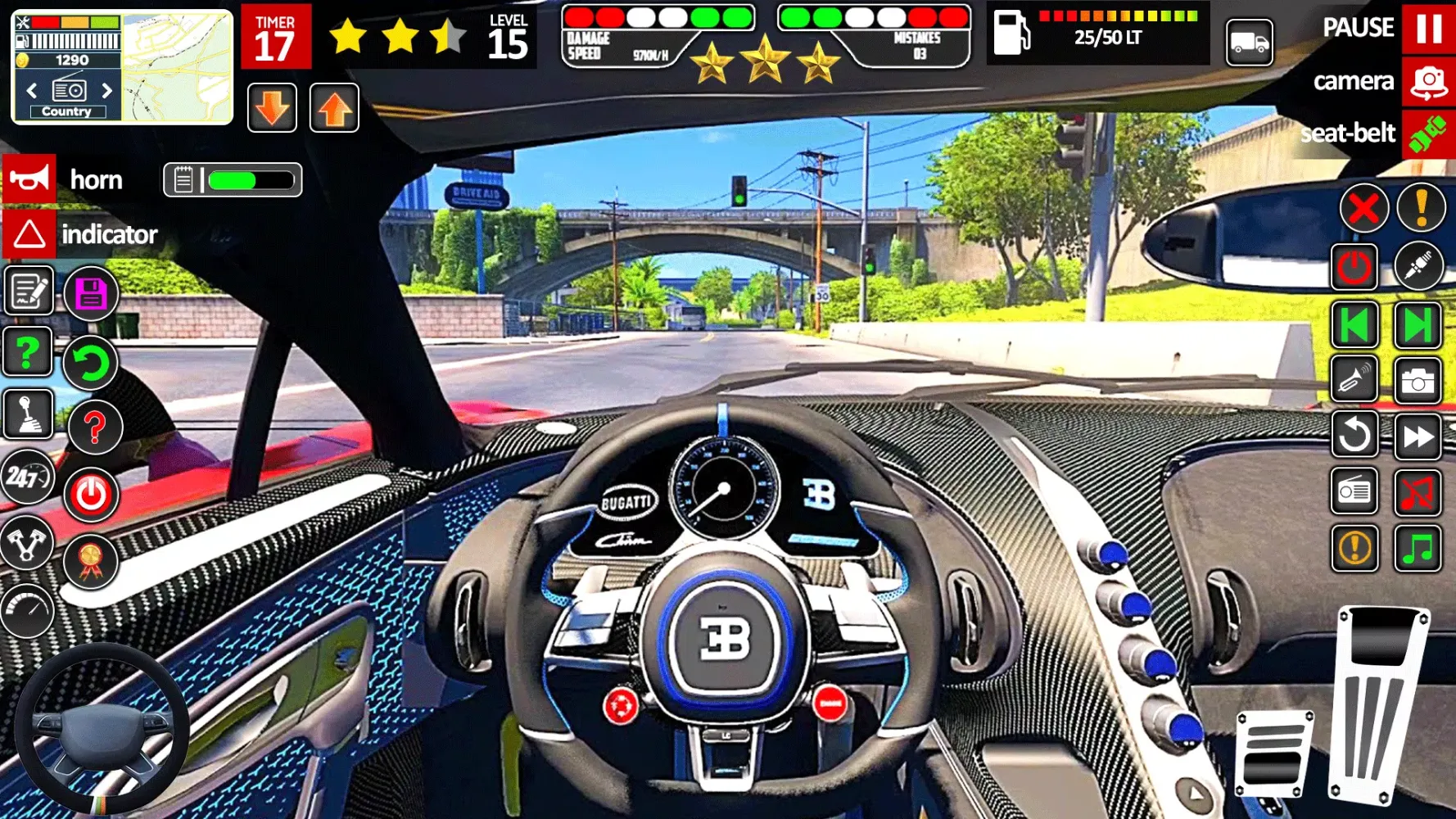 Real Driving School Car Games Ekran Görüntüleri
