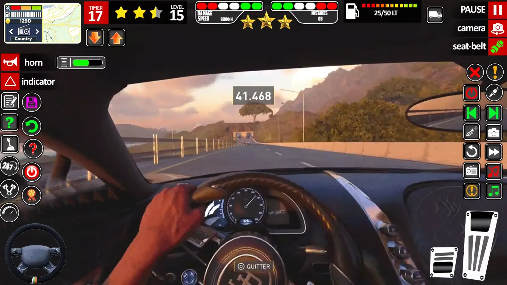 Real Driving School Car Games Ekran Görüntüleri