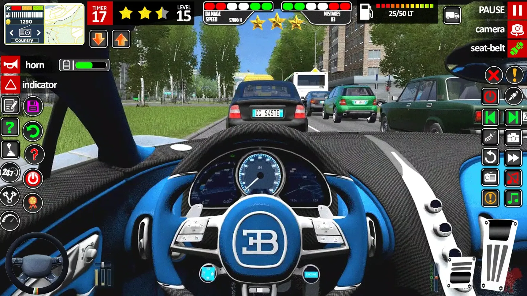 Real Driving School Car Games Ekran Görüntüleri