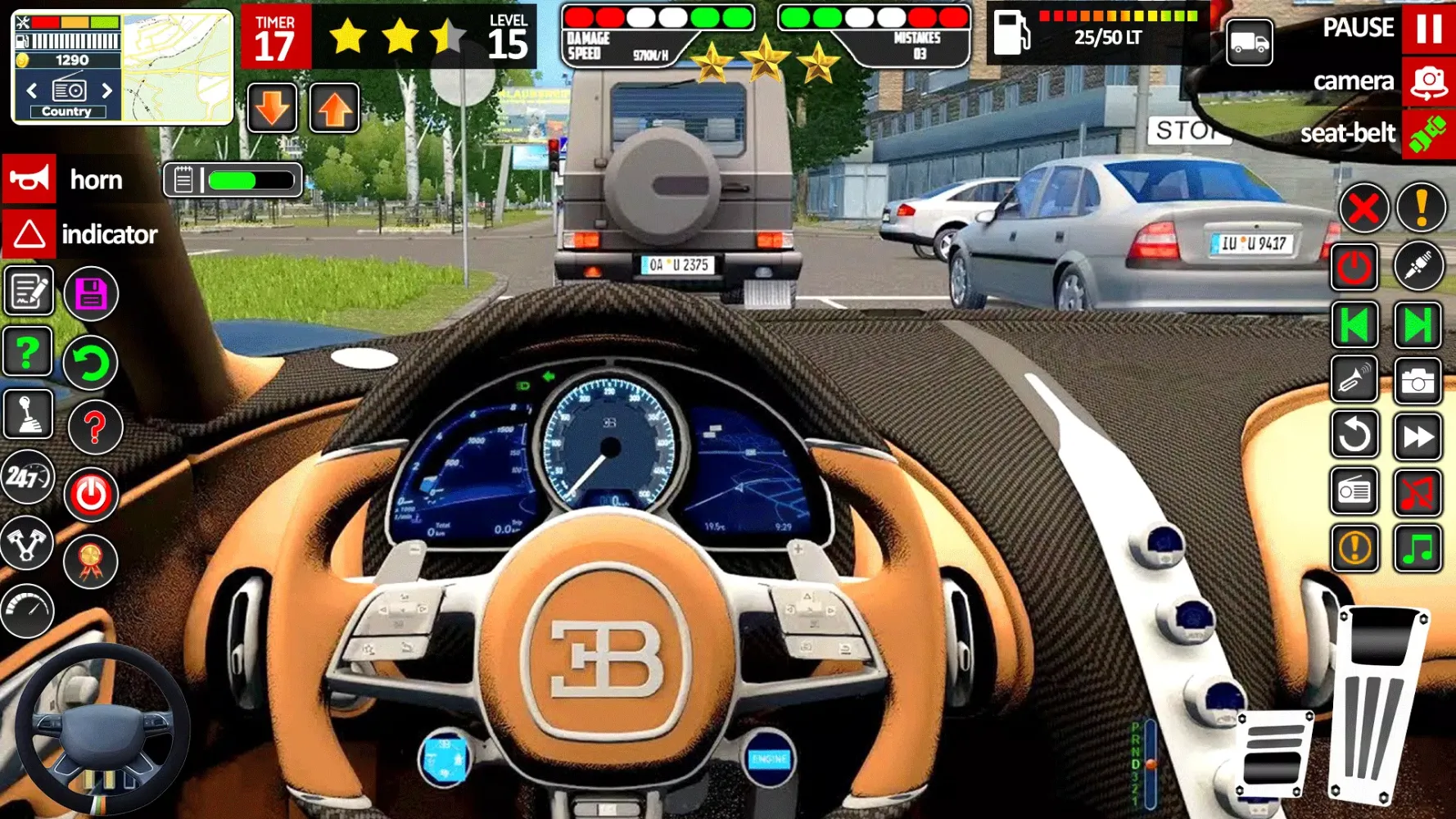 Real Driving School Car Games Ekran Görüntüleri