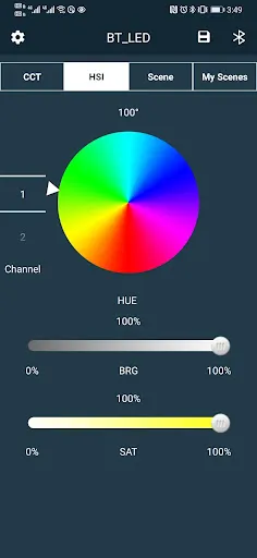 Screenshot di GVM LED