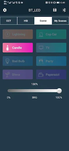 Screenshot di GVM LED