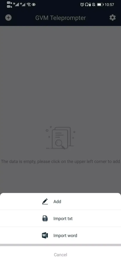 GVM Teleprompter Screenshots