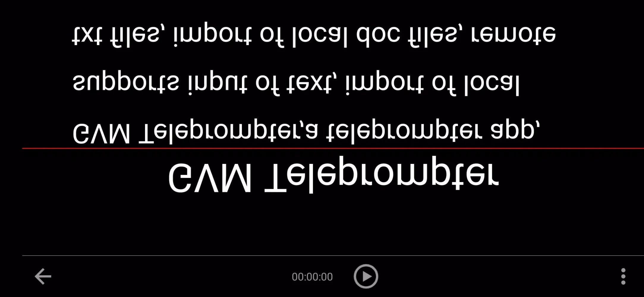 GVM Teleprompter Screenshots
