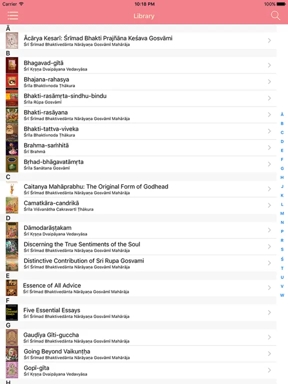 BhaktiBase iPad 应用截图