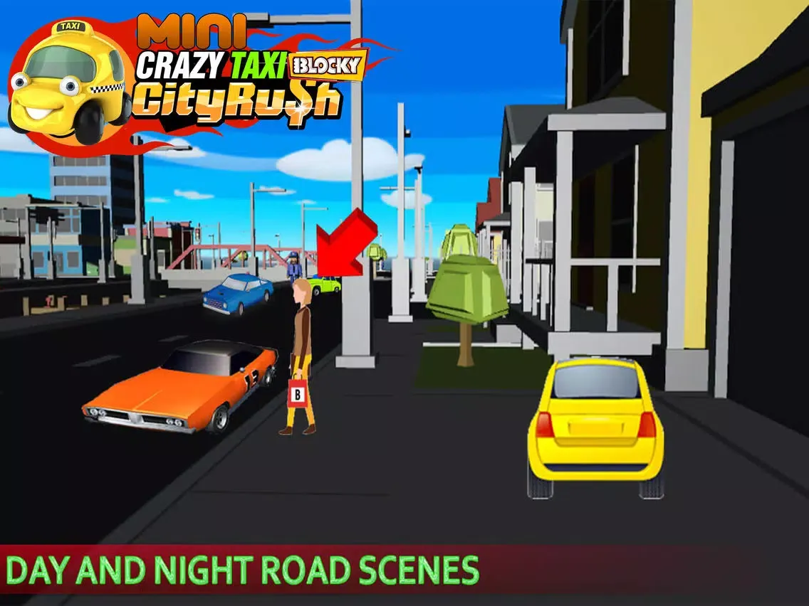 Screenshot di Mini Crazy Taxi Driver - Blocky Pixel City Rush iPad 