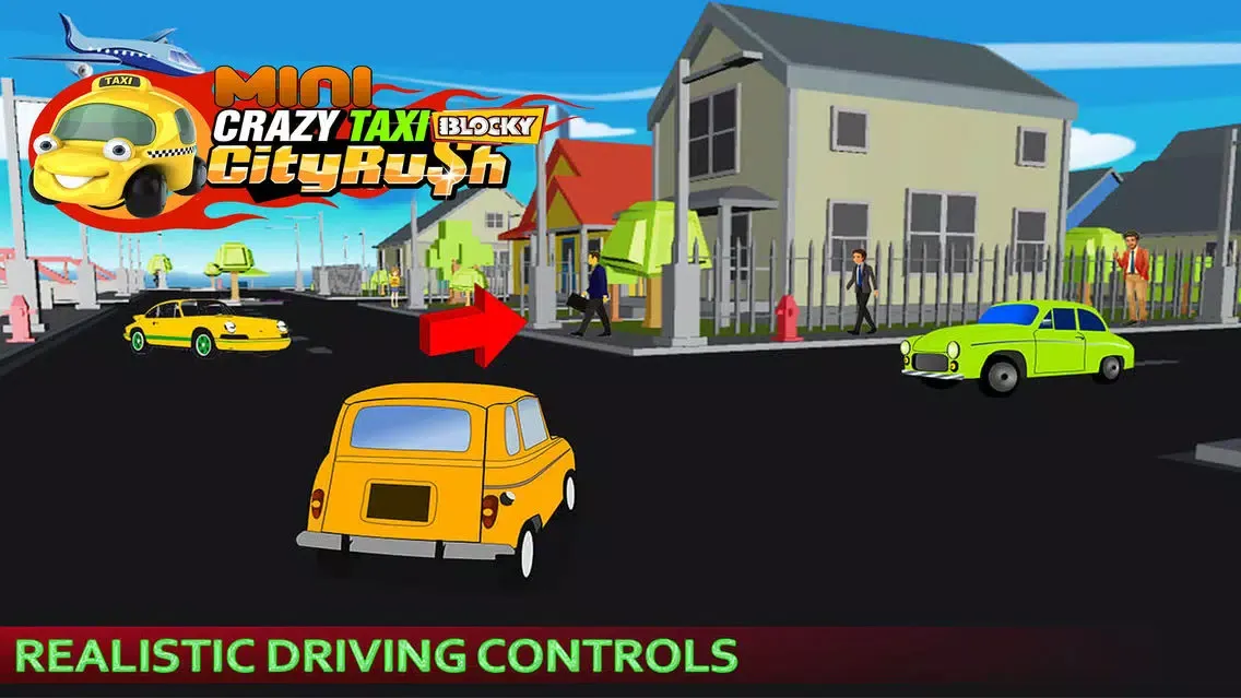 Screenshot di Mini Crazy Taxi Driver - Blocky Pixel City Rush