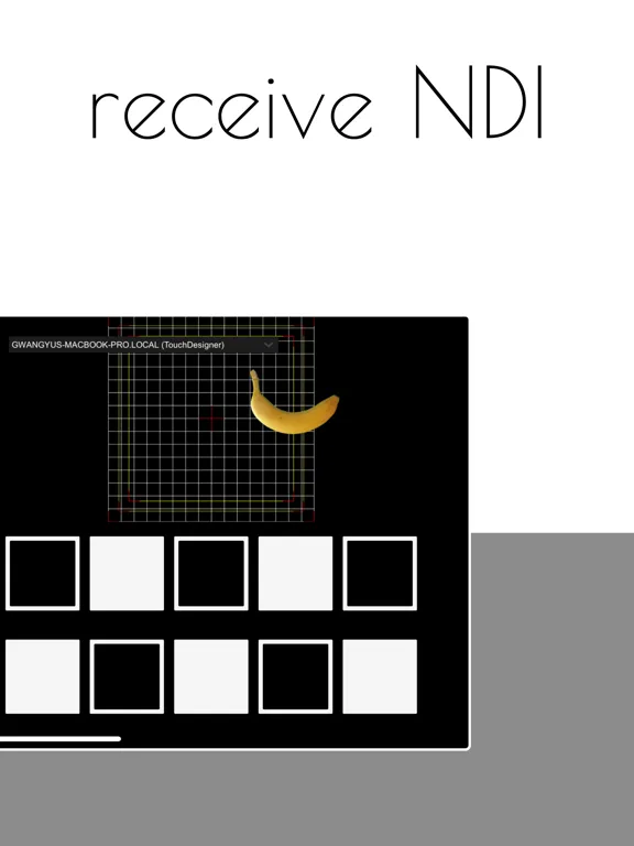Tangkapan skrin iControl OSC & NDI iPad 