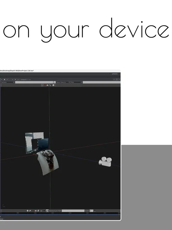 Zrzuty ekranu iDepth NDI iPad 