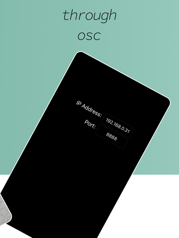 ภาพหน้าจอของ iKeleton OSC iPad 