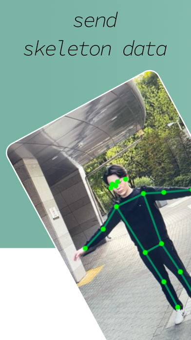 ภาพหน้าจอของ iKeleton OSC