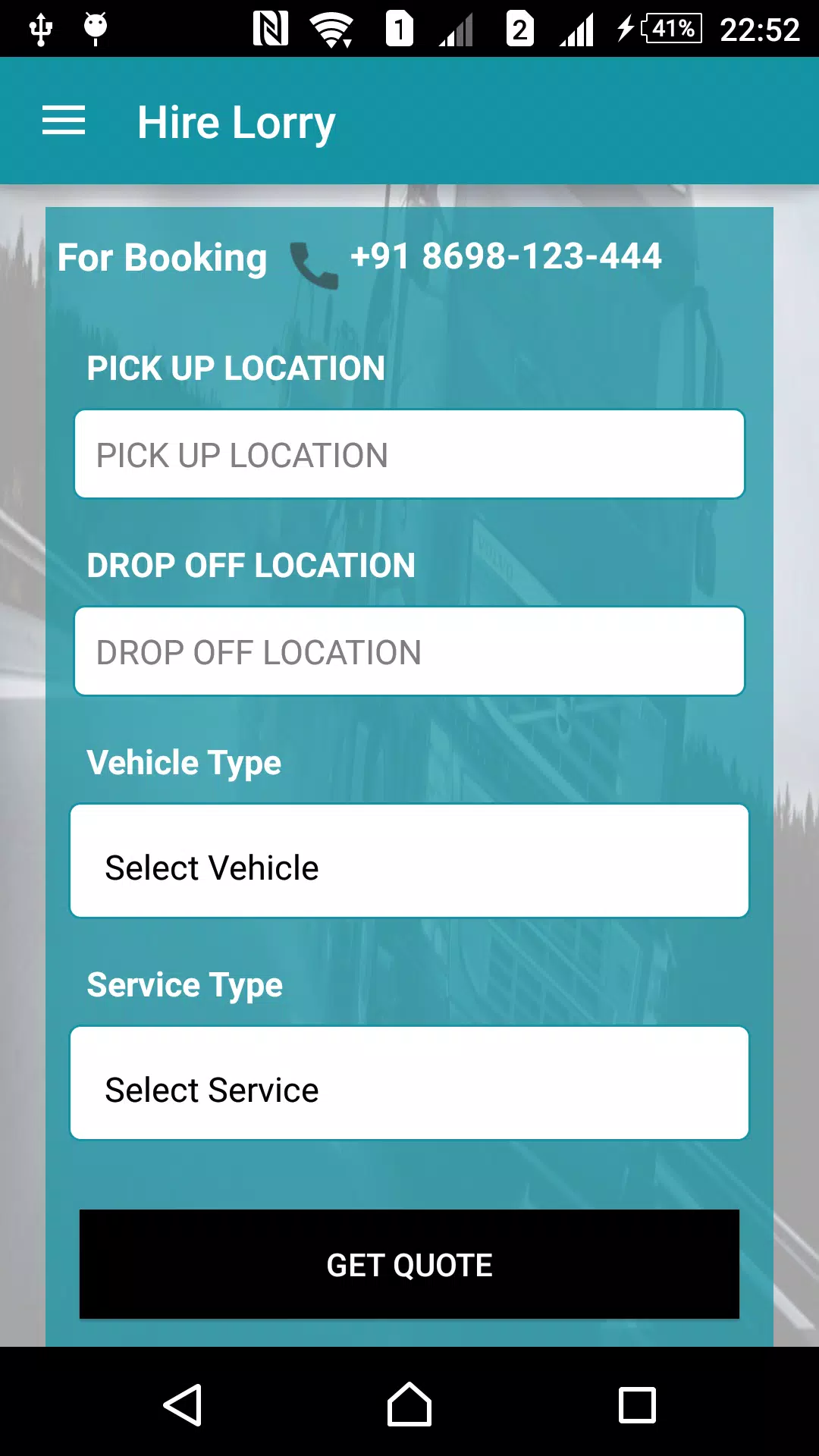 Hire Lorry Screenshots