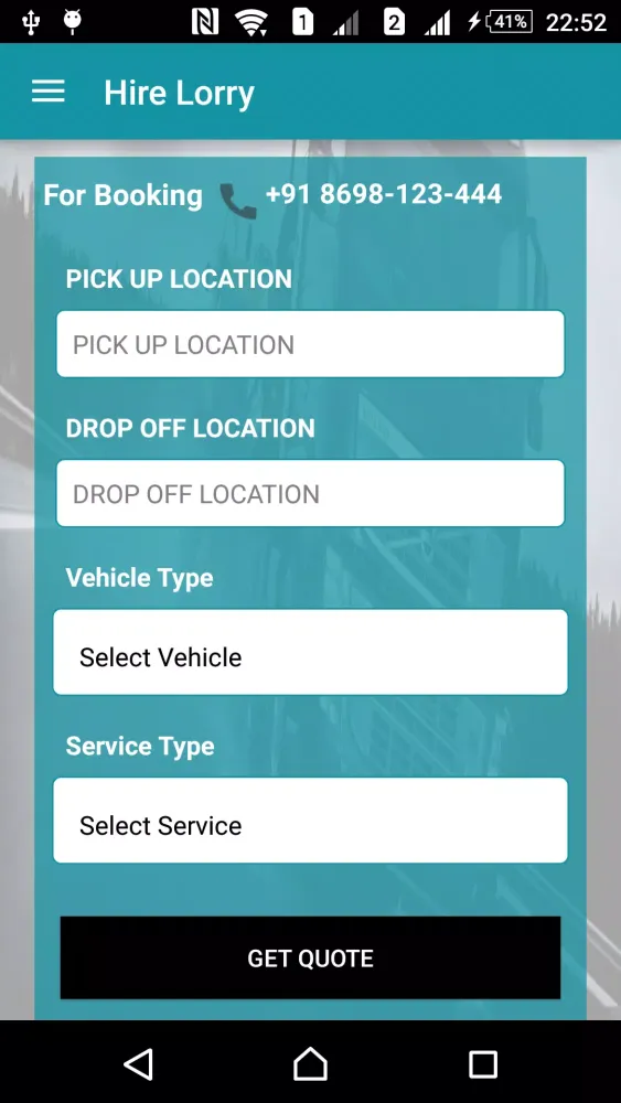 Zrzuty ekranu Hire Lorry