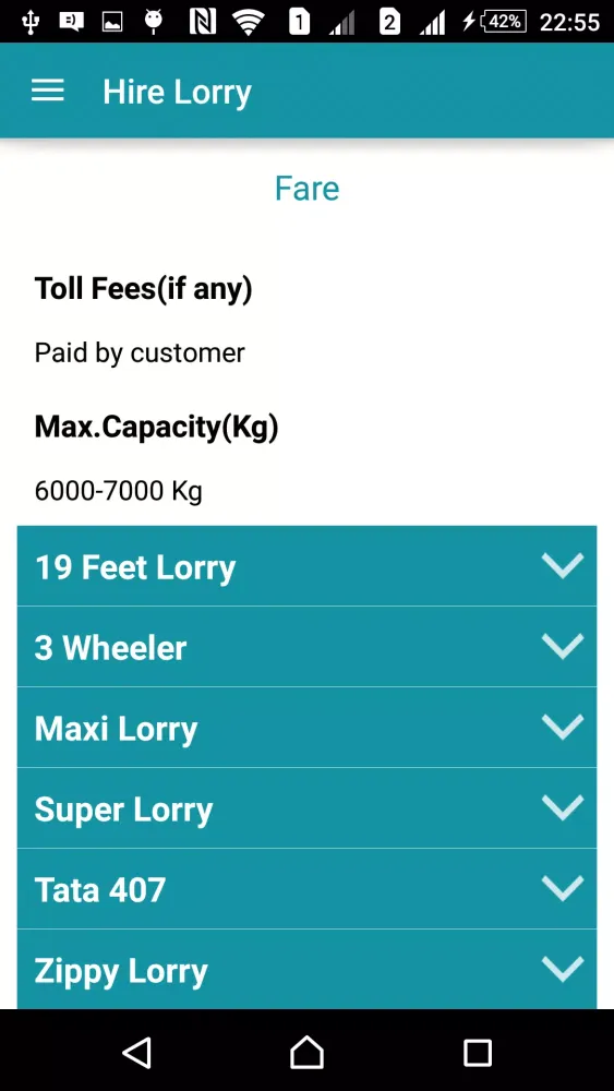 Zrzuty ekranu Hire Lorry