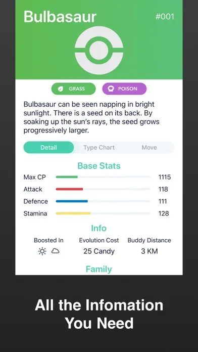 Ảnh chụp màn hình của Pokedex Gotcha - Gen 1 to 8