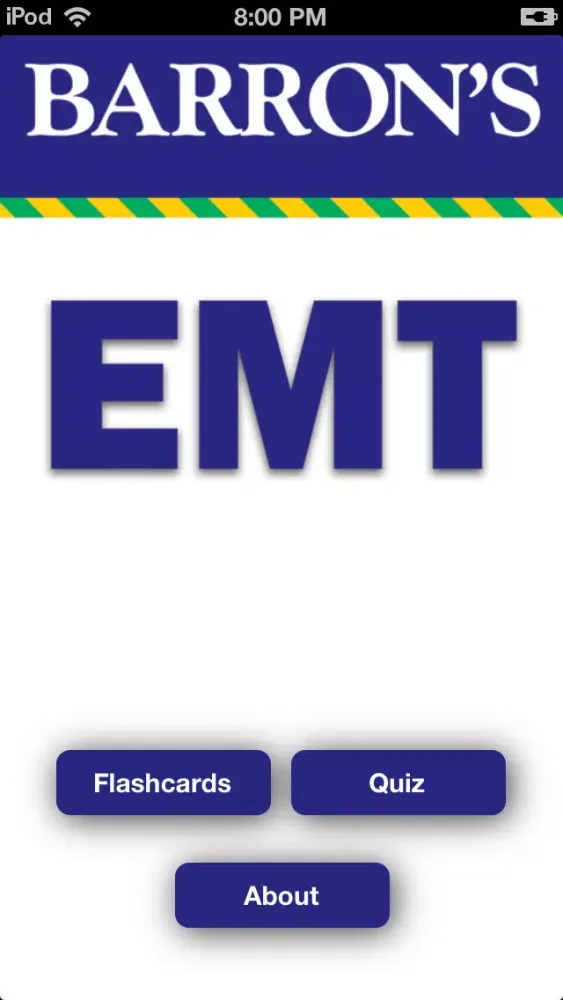 Zrzuty ekranu Barron’s EMT Exam Review Practice Questions and Flash Cards
