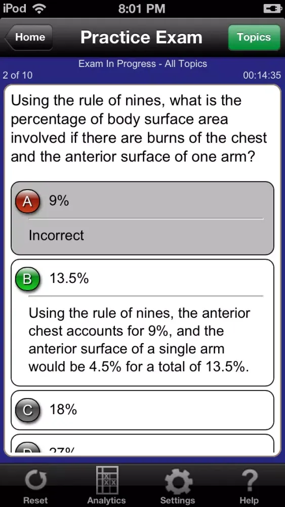 Zrzuty ekranu Barron’s EMT Exam Review Practice Questions and Flash Cards