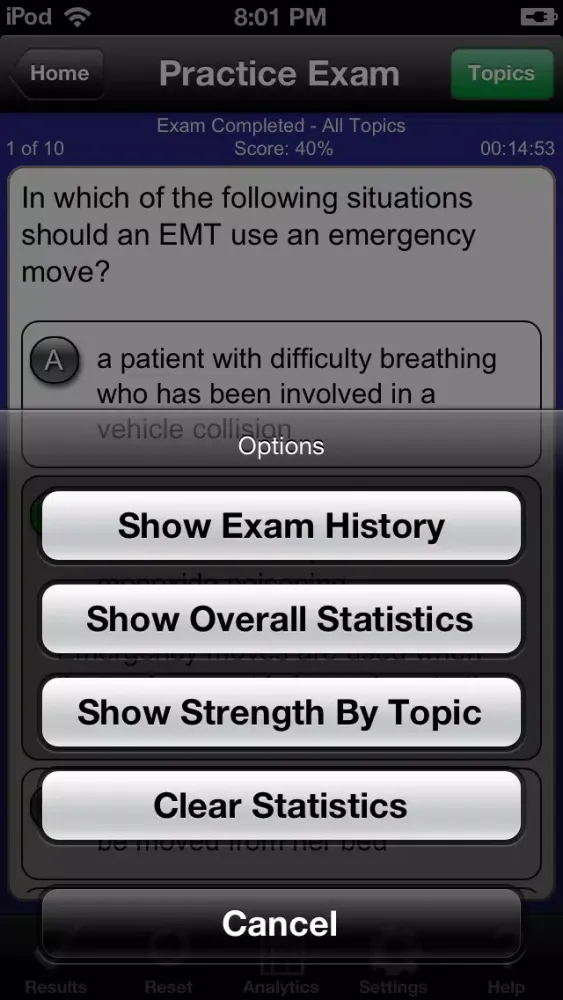 Zrzuty ekranu Barron’s EMT Exam Review Practice Questions and Flash Cards