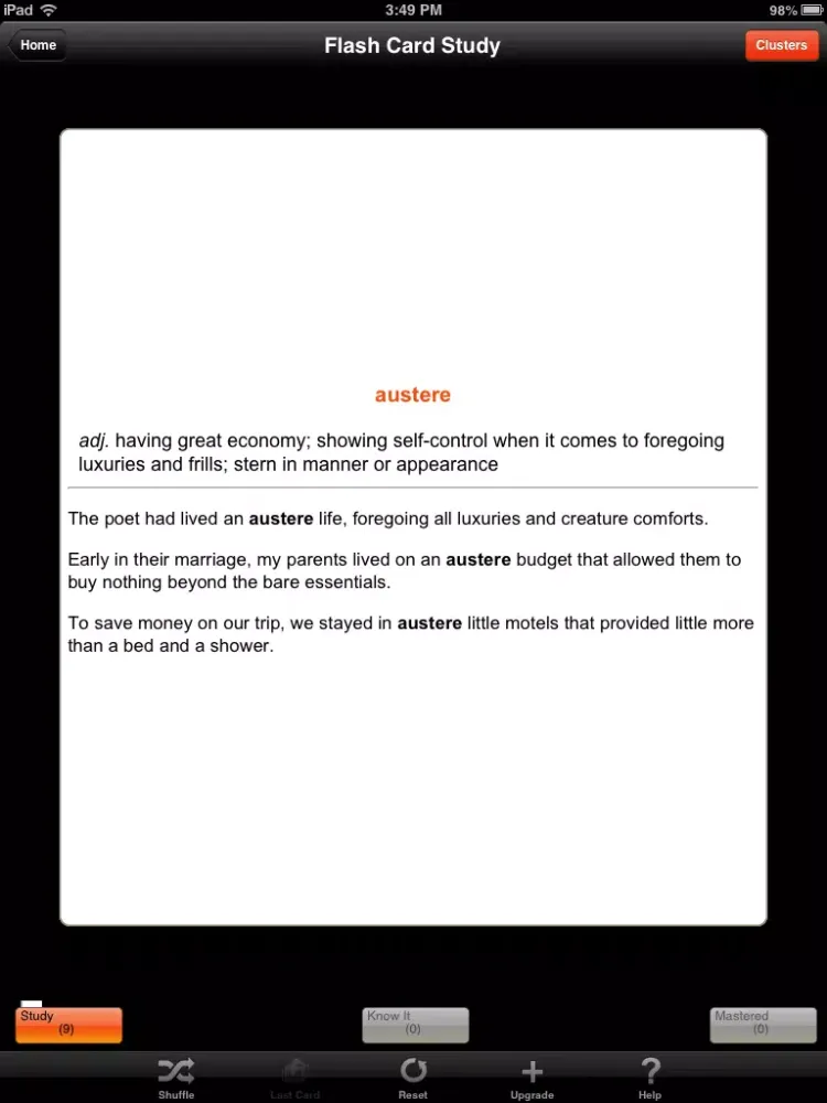 Barron's Hot Words for the SAT Flash Cards and Practice Exam iPad  স্ক্রিনশট