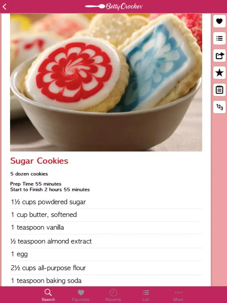 Cookie Recipes: Betty Crocker The Big Book of Series iPad  Screenshots