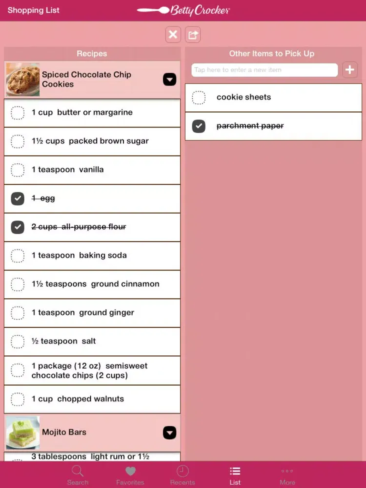 Cookie Recipes: Betty Crocker The Big Book of Series iPad  Screenshots