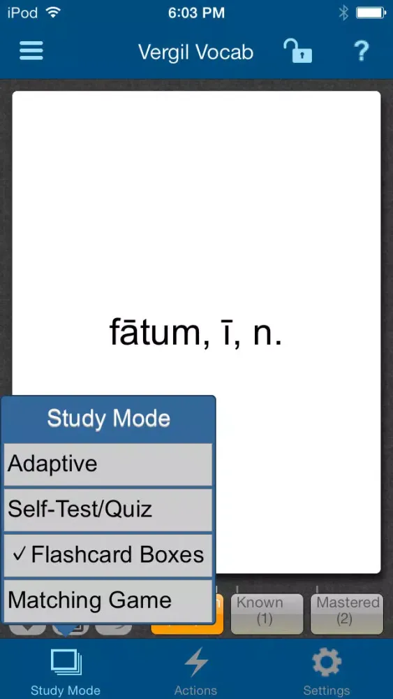 تصاویر Vergil’s AENEID: Selected Readings from Books 1, 2, 4, and 6 Vocabulary App