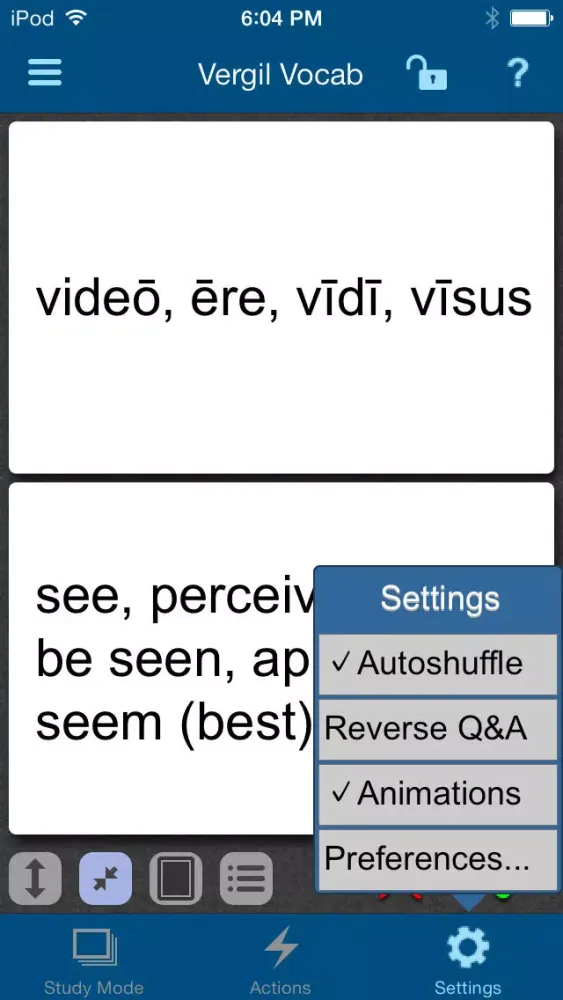 تصاویر Vergil’s AENEID: Selected Readings from Books 1, 2, 4, and 6 Vocabulary App