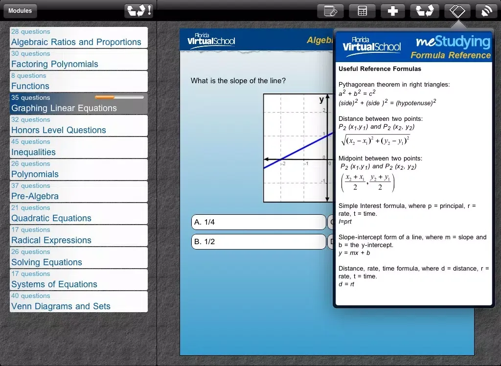 ภาพหน้าจอของ meStudying: Algebra 1 iPad 