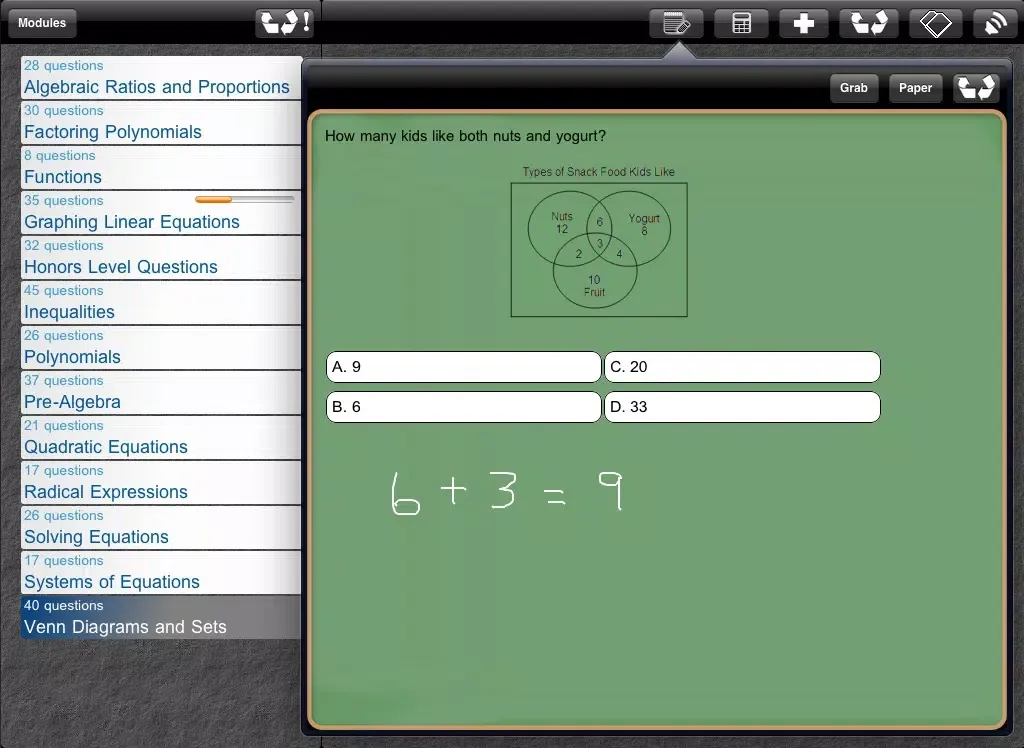 ภาพหน้าจอของ meStudying: Algebra 1 iPad 