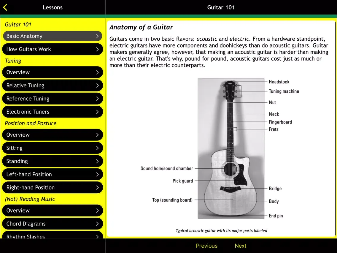 Guitar Basics For Dummies iPad 应用截图