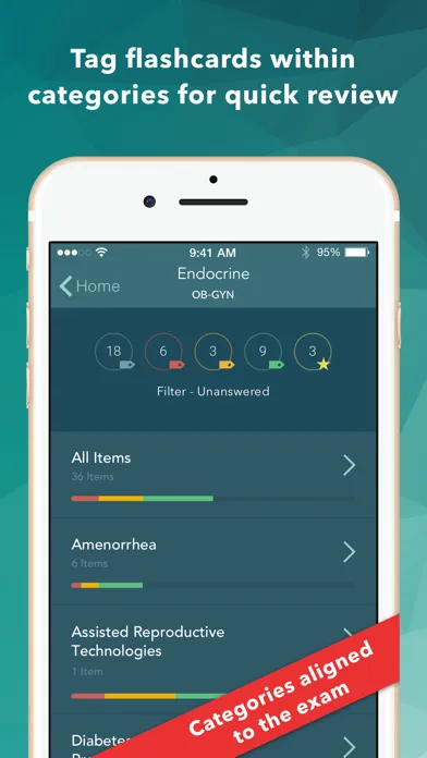 Capturas de tela do USMLE LANGE Ob Gyn Flashcards
