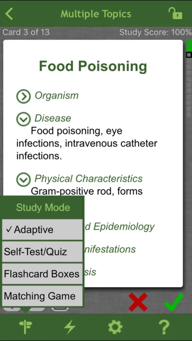 Microbiology and Infectious Diseases LANGE Flash Cards Screenshots
